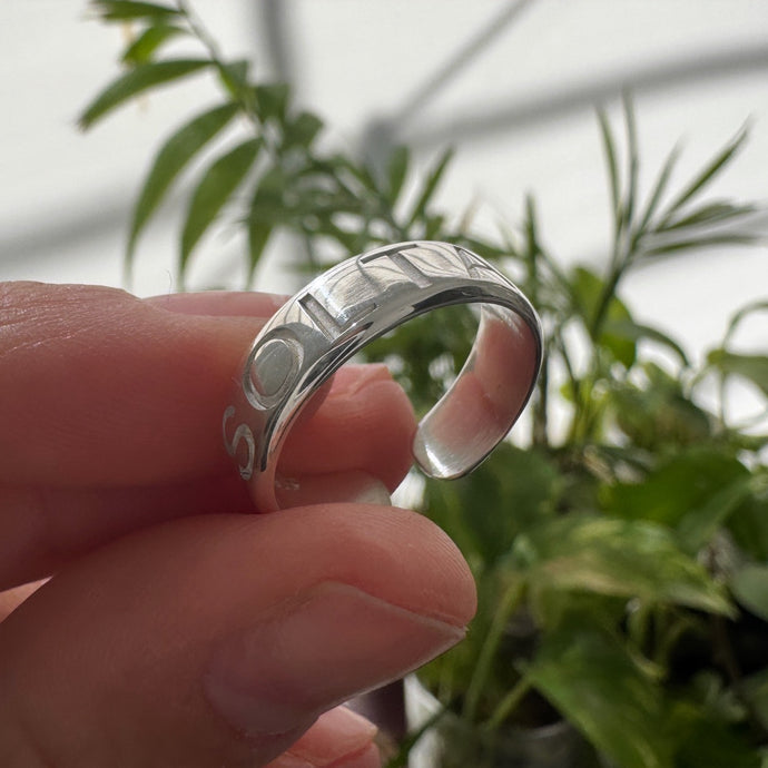 Anillo Alianza Soltar - tamaño regulable - Plata925