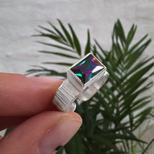 Cargar imagen en el visor de la galería, Anillo Alianza Manifiesto - tamaño regulable - Plata925
