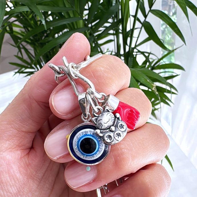 Dije Gatito de la Fortuna- pieza maciza hecha en Plata925