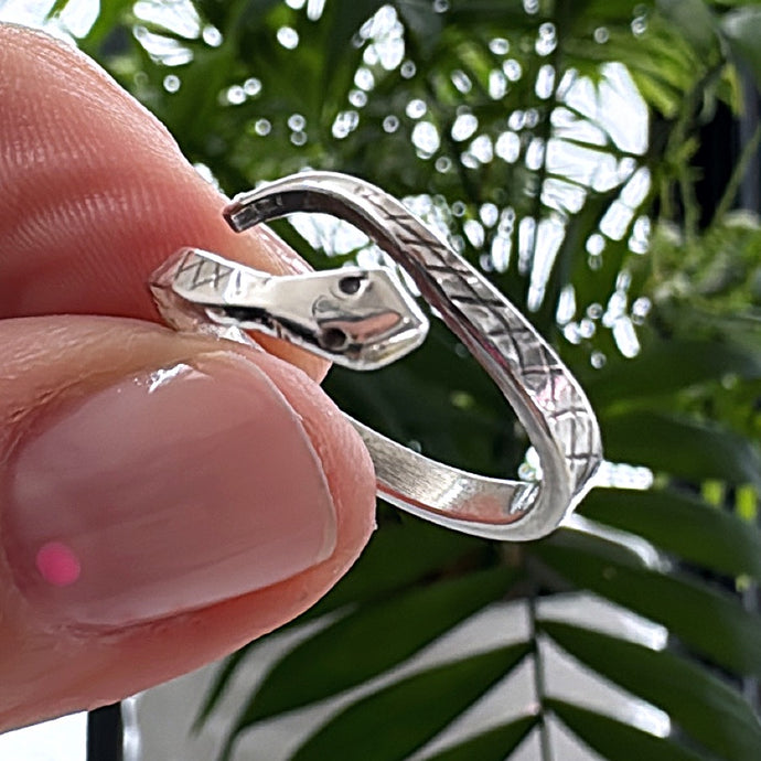 Anillo Serpiente- tamaño regulable- Plata925