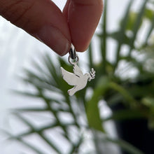 Cargar imagen en el visor de la galería, Dije Paloma de La Paz - 15 mm - Plata925