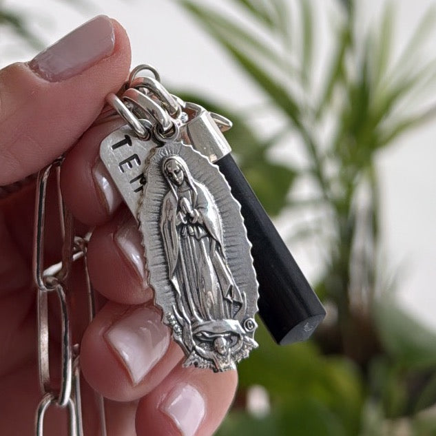 Dije Virgen de Guadalupe- 3,5 cm- Plata925