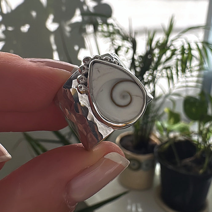 Anillo Ojo de Shiva - tamaño regulable- Plata925