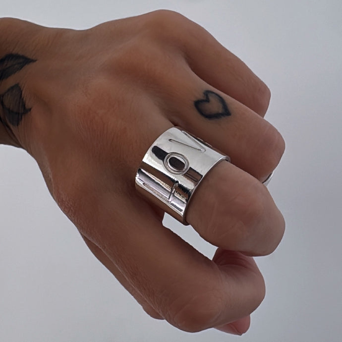 Anillo LOVE - tamaño regulable- Plata925