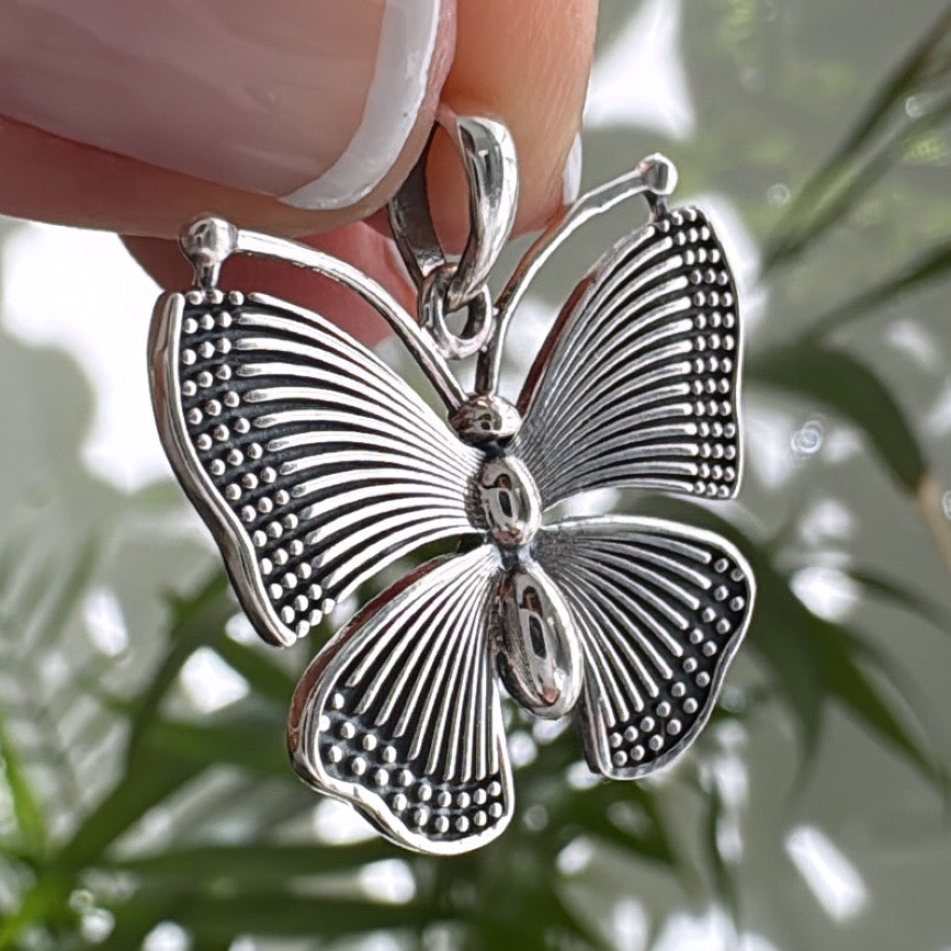 Dije Mariposa - 25 mm - Plata925