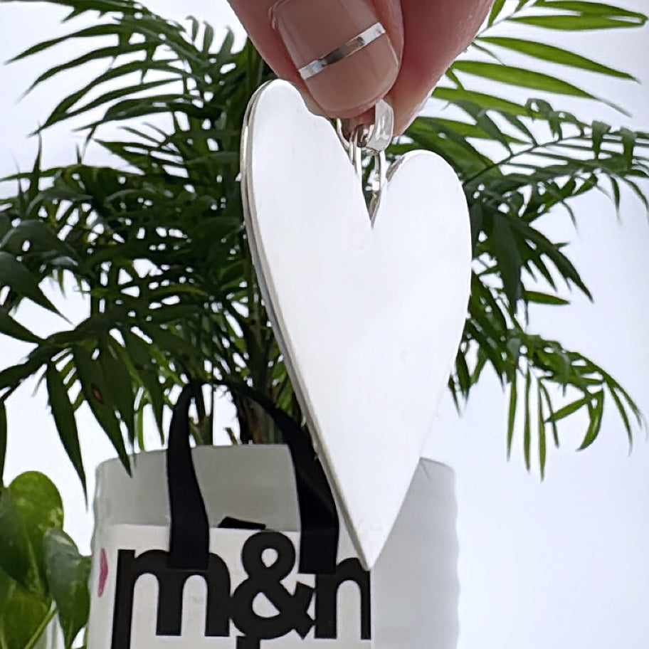 Corazón Premium - 5 cm - macizo Plata925