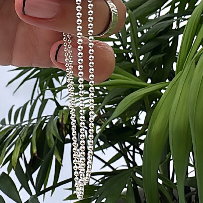 Cadena de bolitas - 50 cm - Plata925