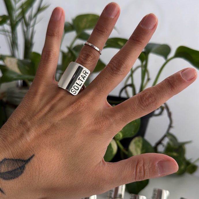 Anillo SOLTAR - tamaño regulable- Plata925