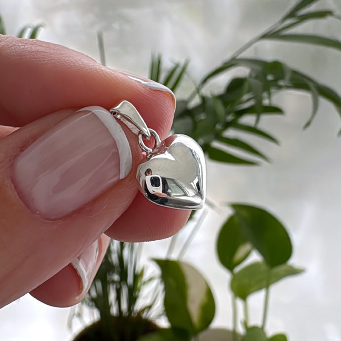 Dije corazón 10 mm - Plata925