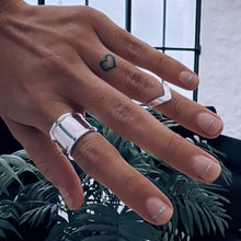 Cargar imagen en el visor de la galería, Anillo Midi V - tamaño regulable- Plata925