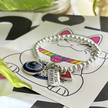 Cargar imagen en el visor de la galería, Pulsera Bolitas 5 mm - tamaño regulable - Plata925