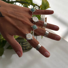 Cargar imagen en el visor de la galería, Anillo Midi Rayado - tanaño regulable - Plata925
