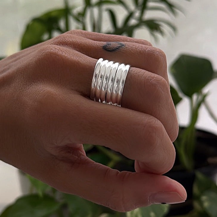 Anillo Meraki - tamaño regulable - Plata925