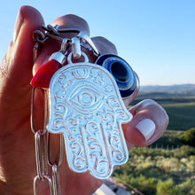 Cargar imagen en el visor de la galería, Mano Protectora Hamsa - 4 cm - Plata925