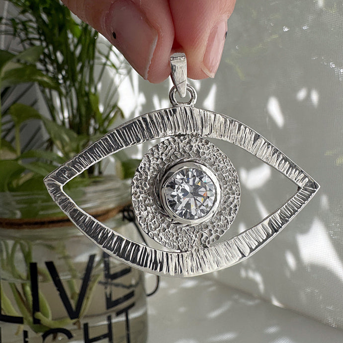 Dije Ojo Portal Sagrado - 5 cm - Plata925