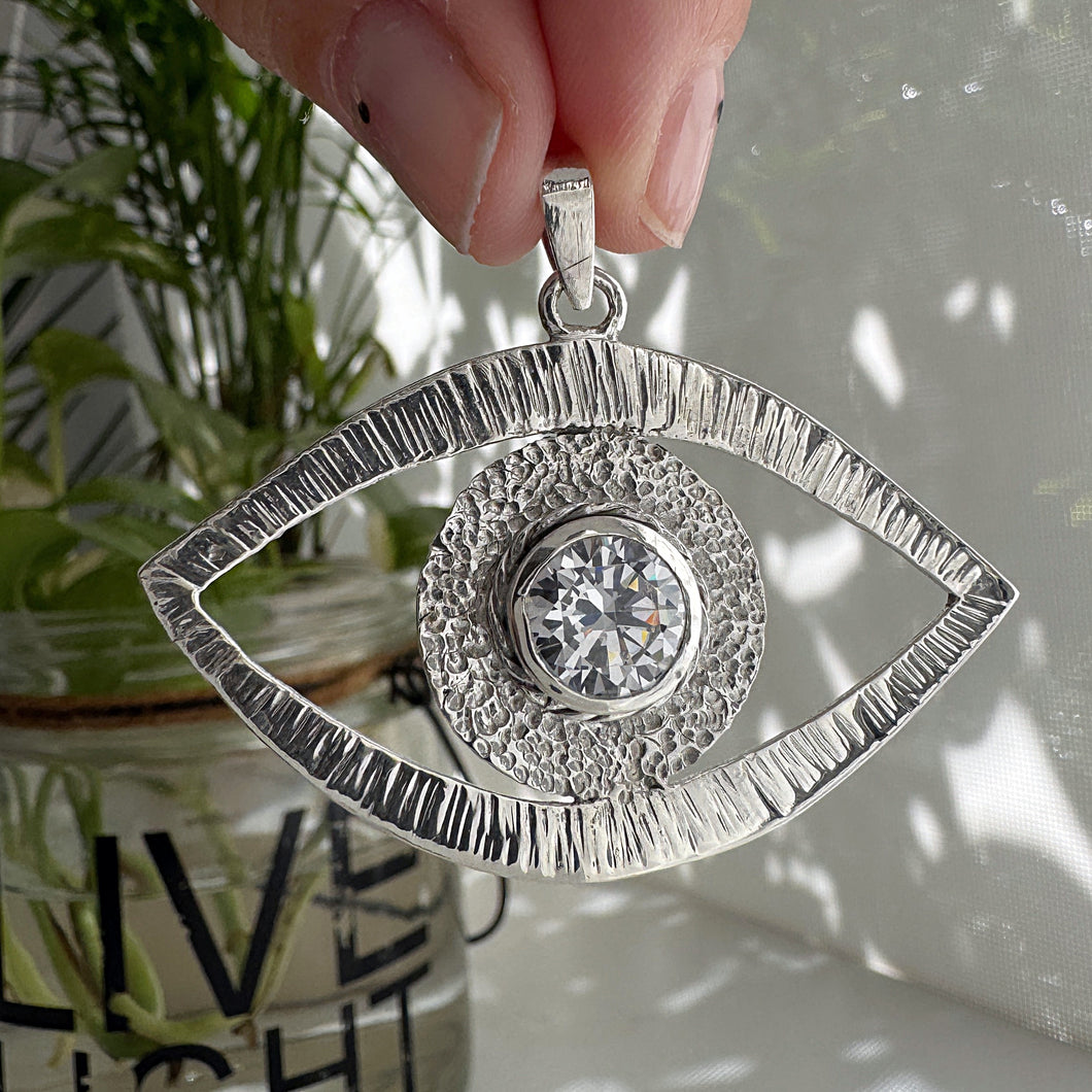 Dije Ojo Portal Sagrado - 5 cm - Plata925