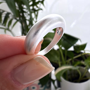 MEGA SALE Anillo bombé Arena - Plata925