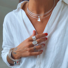Cargar imagen en el visor de la galería, Choker Círculo - tamaño regulable - Plata925