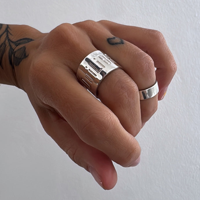 Anillo equilibrio - tamaño regulable- Plata925