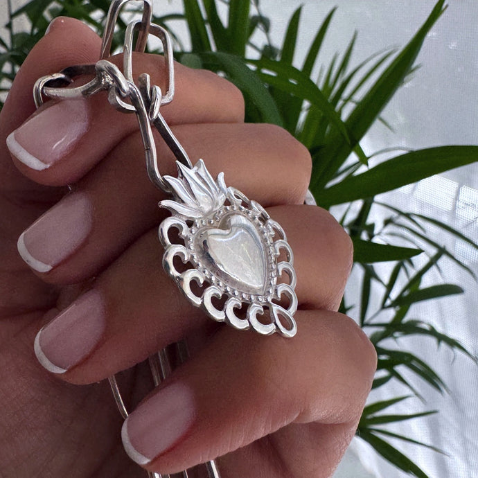 Dije Corazón Milagrito - Plata925