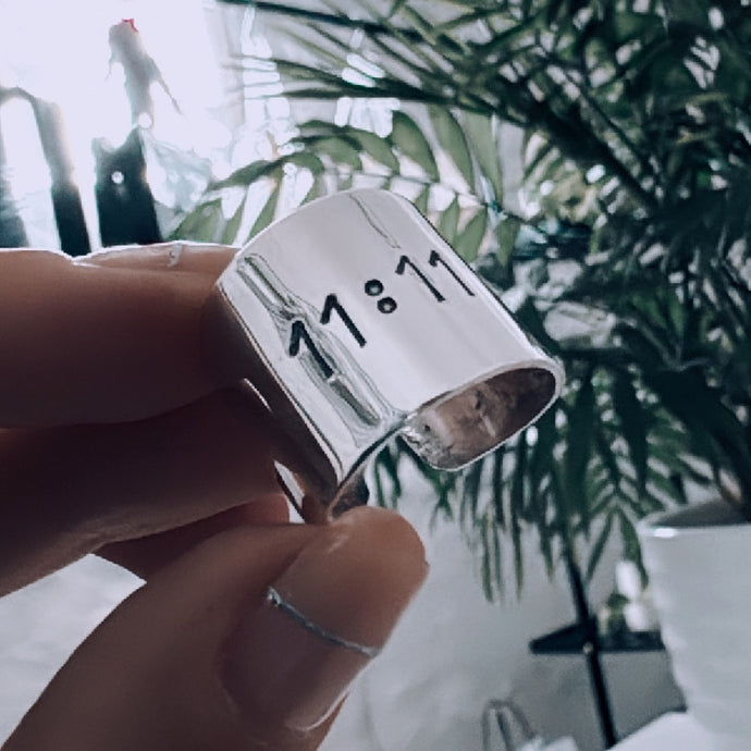 Anillo 11:11 - Plata925 - tamaño regulable