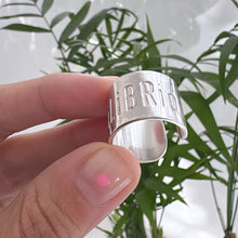 Cargar imagen en el visor de la galería, Anillo equilibrio - tamaño regulable- Plata925