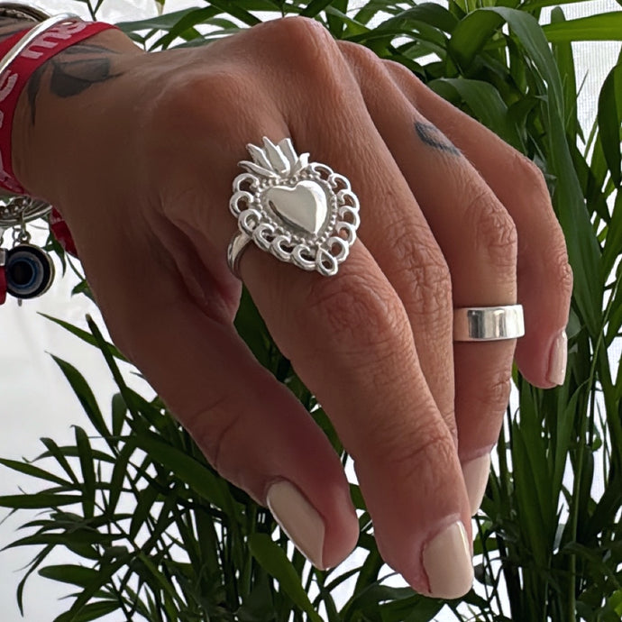Anillo Milagrito - tamaño regulable- Plata925
