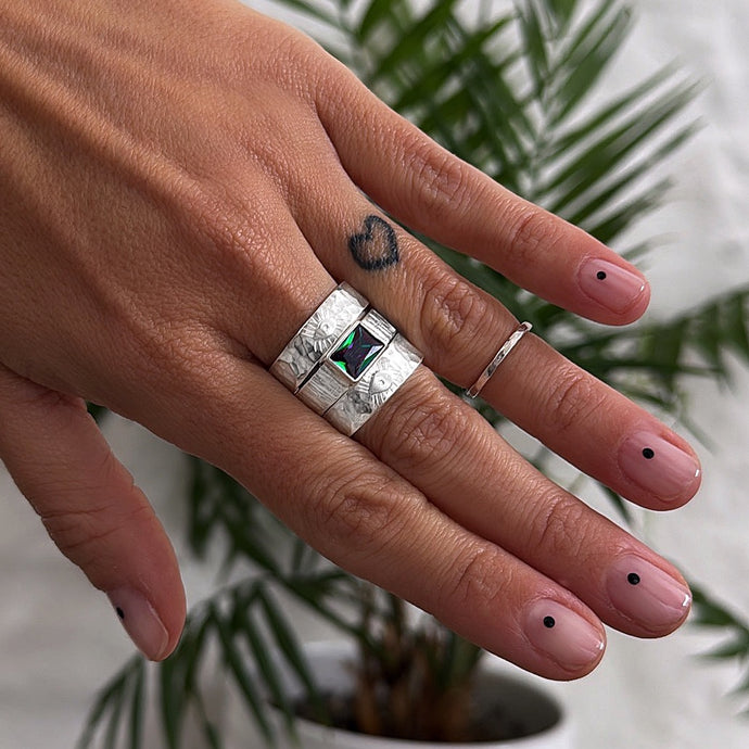 Anillo Alianza Manifiesto - tamaño regulable - Plata925