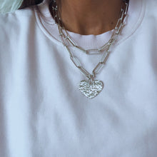 Cargar imagen en el visor de la galería, Dije Corazón con pasante - 3,5 cm - Plata925