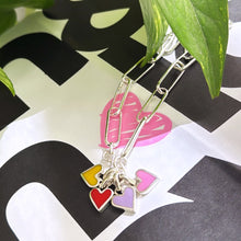 Cargar imagen en el visor de la galería, Dije mini Corazón Amarillo - 12 mm - Plata925