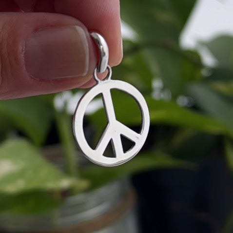 Dije Amor y Paz - 2 cm - Plata925