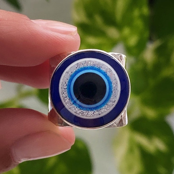 Anillo ojo 🧿 Círculo Protector - Plata925 - tamaño regulable