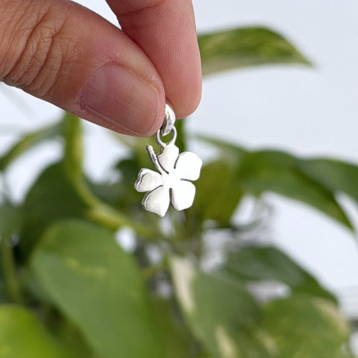 Dije Flor de Hibisco - 15 mm - Plata925