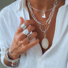 Cargar imagen en el visor de la galería, Choker Círculo - tamaño regulable - Plata925