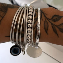 Cargar imagen en el visor de la galería, Pulsera esclava texturada - Plata925