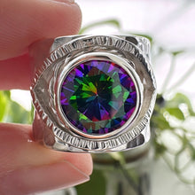 Cargar imagen en el visor de la galería, Anillo ojo Portal Sagrado Manifiesto - tamaño regulable - Plata925