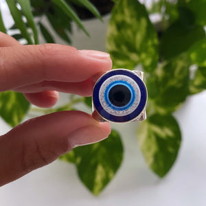 Anillo ojo 🧿 Círculo Protector - Plata925 - tamaño regulable