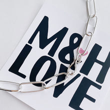 Cargar imagen en el visor de la galería, Collar Choker eslabones 60 cm - macizo - Plata925