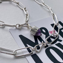 Cargar imagen en el visor de la galería, Collar Choker eslabones - 43,5 cm - Plata925