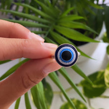 Cargar imagen en el visor de la galería, Anillo Protector fino - tamaño regulable- ojo 1,5 cm - Plata925